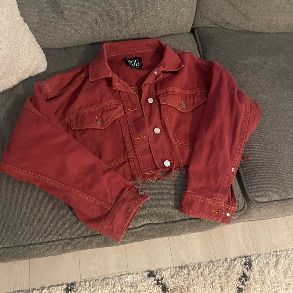 FSU Game Day Cropped Denim Jacket